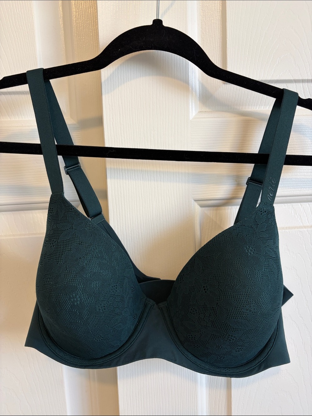 Aerie lace T-Shirt Bra in Deep Teal 36D